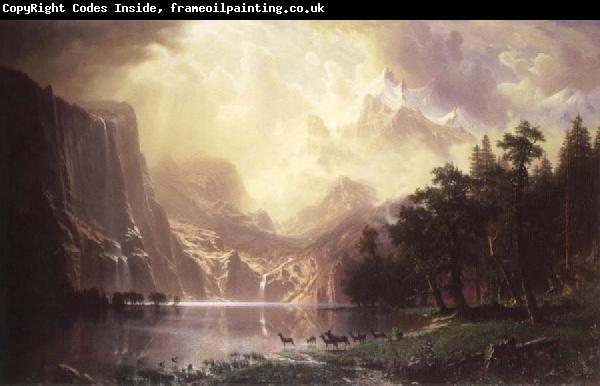Albert Bierstadt During the mountain